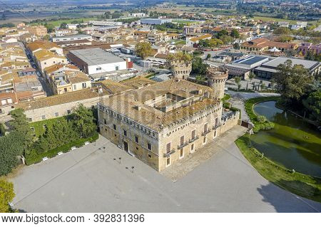 The Peralada Castle Is Located In Peralada Catalonia Spain. It Was Originally Build In Ix.
