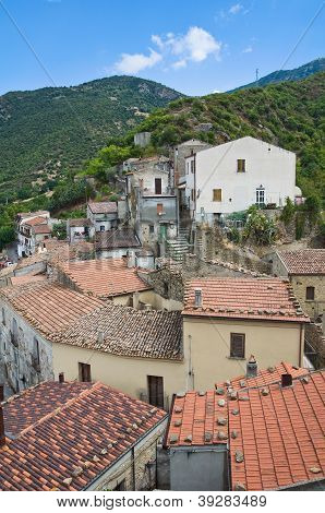 Valsinni panoramisch uitzicht. Basilicata. Italië.