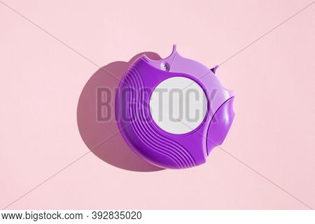 asthma inhaler medicine. medical treatment