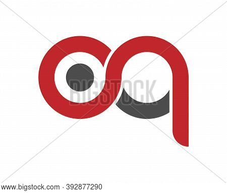 Stylized Lowercase Letters O And P Are Linked By A Single Line For A Logo, Monogram, Or Monogram. Ve