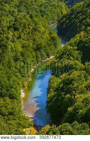River Tara canyon - Montenegro - nature travel background