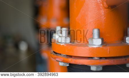 Indoor Cooling Tower Orange Condenser Pipe System