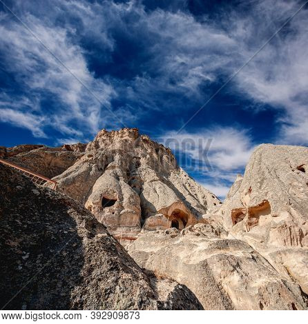 Cave city in Cappadocia, Turkey
