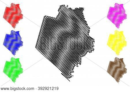 Rockcastle County, Kentucky (u.s. County, United States Of America, Usa, U.s., Us) Map Vector Illust