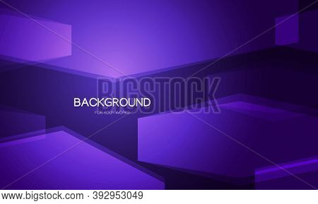 Abstract Background With Hexagon Shapes Composition. Vector Illustration.
