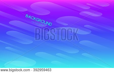 Abstract Background Vector Illustration. Gradient Blue, Pink With Geometric Shapes Composition.