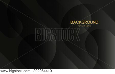 Black Abstract Background With Geometric Shapes Composition.