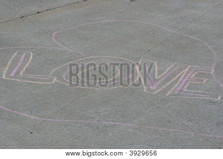 보도 초 크 사랑