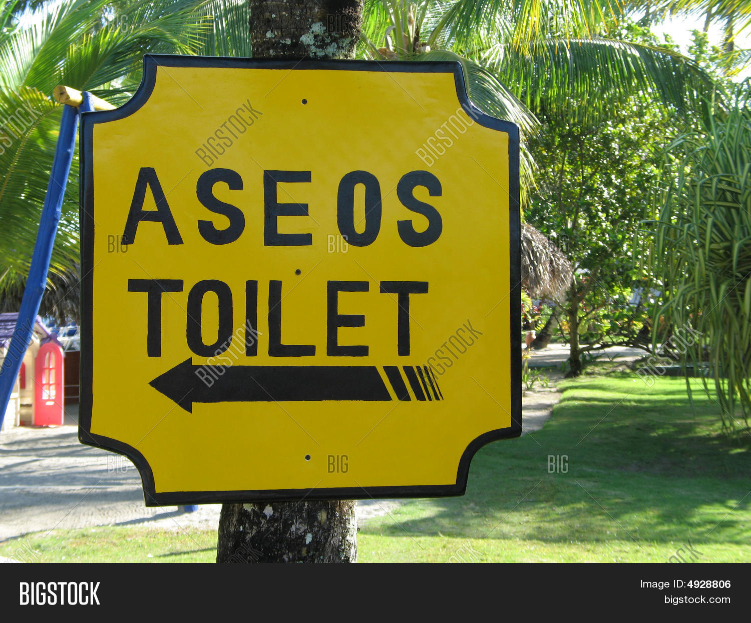 Spanish Sign Washroom Image & Photo (Free Trial) Bigstock