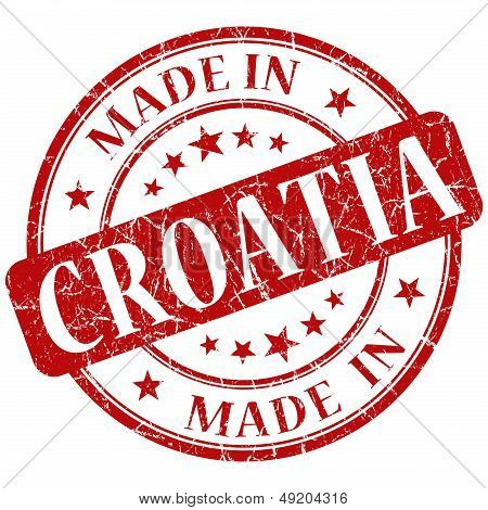 Made In Croatia Stamp