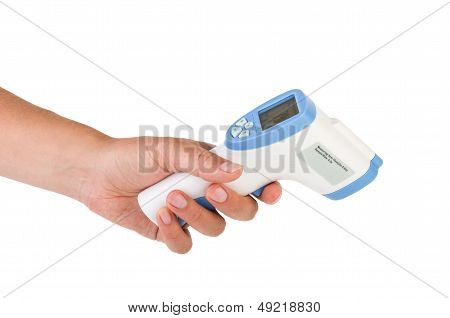Hand hold a non-contact IR body thermometer