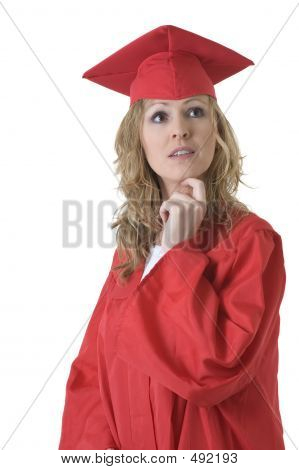 Graduate Red Cap Gown Image & Photo (Free Trial) | Bigstock