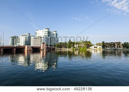 Luxury Houses And Condos At The Canal In Miami
