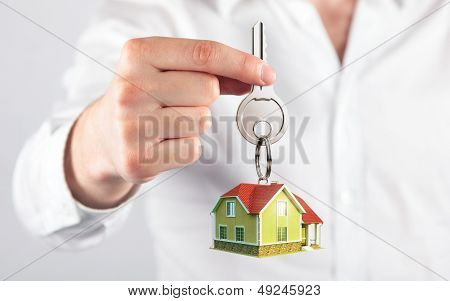 Man Holding Key