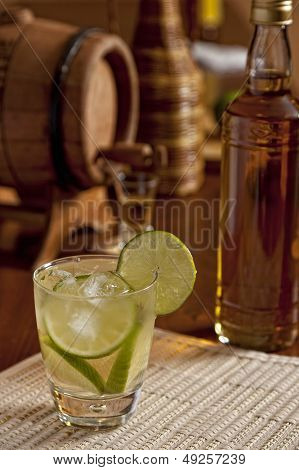 Brazilian Lime Caipirinha