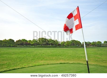 Golf fält
