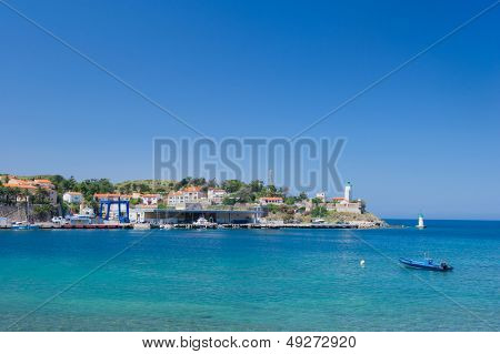 Paesaggio con porto di Port Vendres