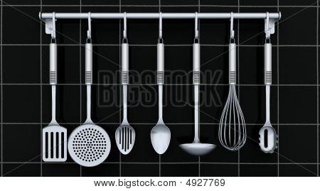 Mutfak eşyaları raf