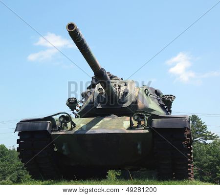 M-60 tank at the Vietnam War Memorial in Bangor, Maine