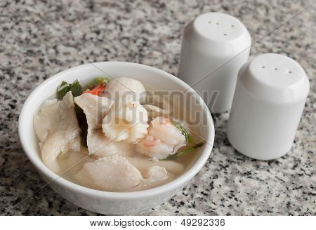 Thai Style Seafood Spicy Soup