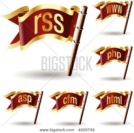Web File Extension Icon Set