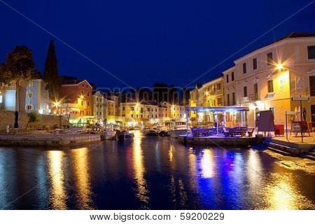 Town Of Veli Losinj Waterfront Evening