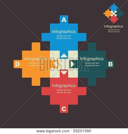creative puzzle info-graphics