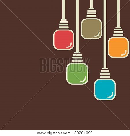abstract colorful bulb background