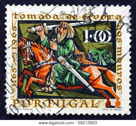 Postage Stamp Portugal 1966 Knight Giraldo On Horseback
