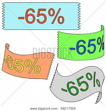 Set Of Tape (minus Sixty-five Percent)