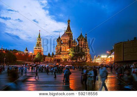 St. Basil Cathedral in Red Square, Moscow, Russia