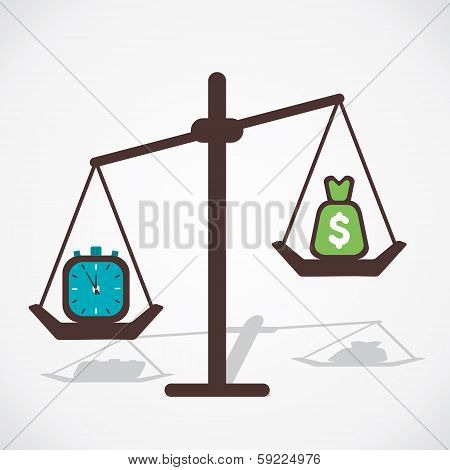 time is more important than money vector