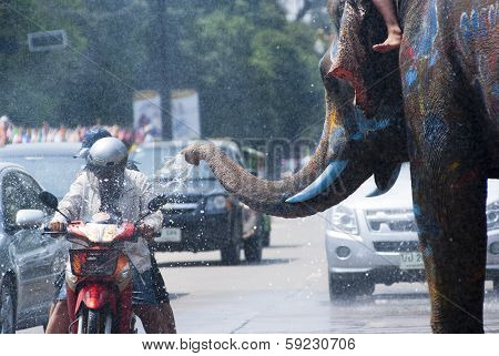 Songkran Festival In Ayudhya
