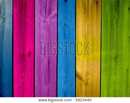 พื้นไม้ที่มีสีสัน