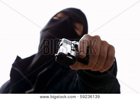 Man Holding Trigger