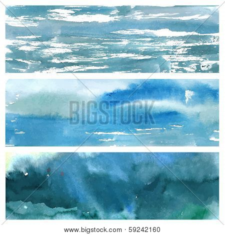 Watercolor vector abstract background