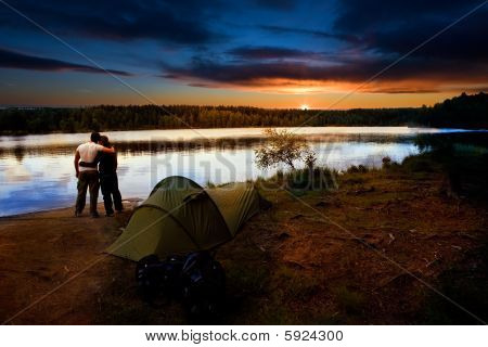 Camping sjön Sunset