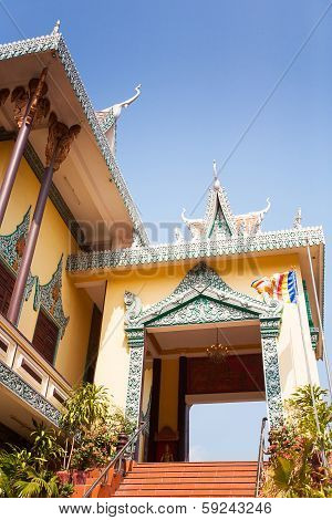Ounalom Temple Contains An Eyebrow Hair Of Buddha. Cambodia
