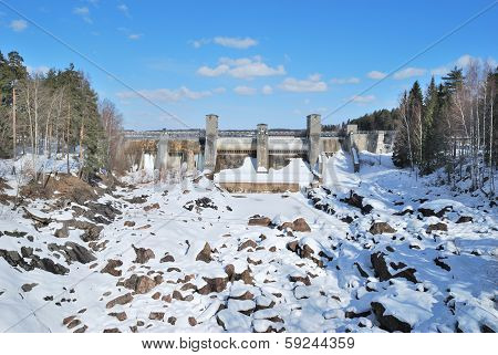 Imatra, Finland.  Canyon Imatrankoski