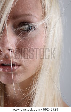 Portrait Of A Scared Girl