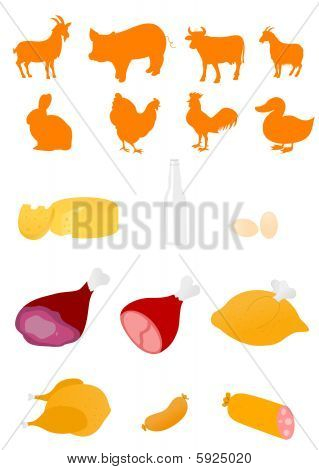 farm animal shapes