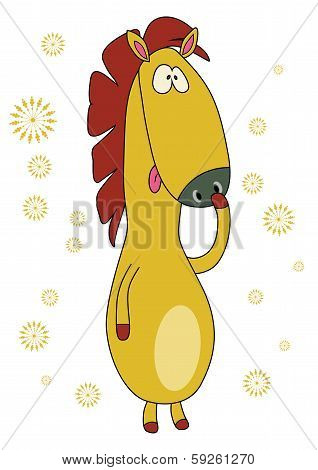Funny horse