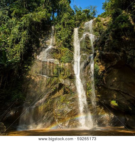Mok Fa waterfall in the Northern Thailand