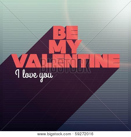 be my valentine