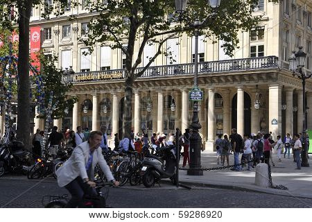 PARIS-AUGUST17th:Front of Comedie Francaise theater on august 17th in Paris,France