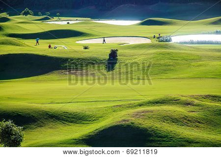 Golf Club With Nice Green