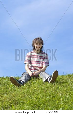 Šťastné usměvavý chlap