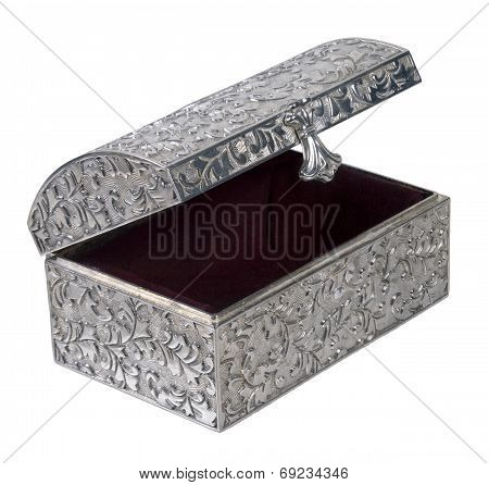 Antique Silver Embossed Chest