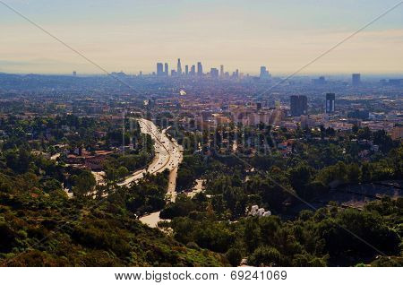 The busy city of Los Angeles