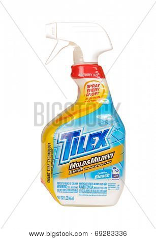 Hayward, CA - July 29, 2014: 1 Qt Spray bottle of TILEX mold & mildew remover